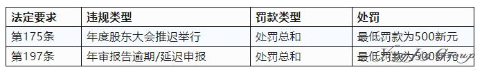 新加坡公司年审报告未提交的法律风险