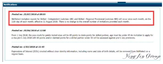 澳大利亚EOI邀请次数每月仅发一轮！