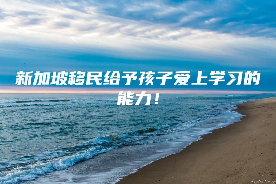 新加坡移民给予孩子爱上学习的能力！