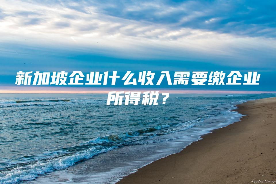 新加坡企业什么收入需要缴企业所得税？