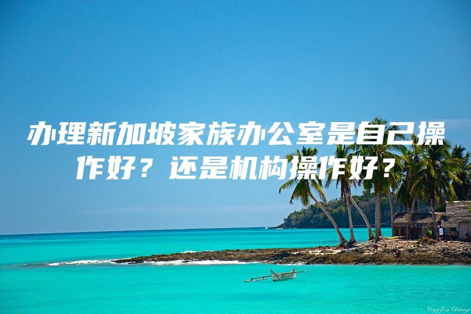 办理新加坡家族办公室是自己操作好？还是机构操作好？