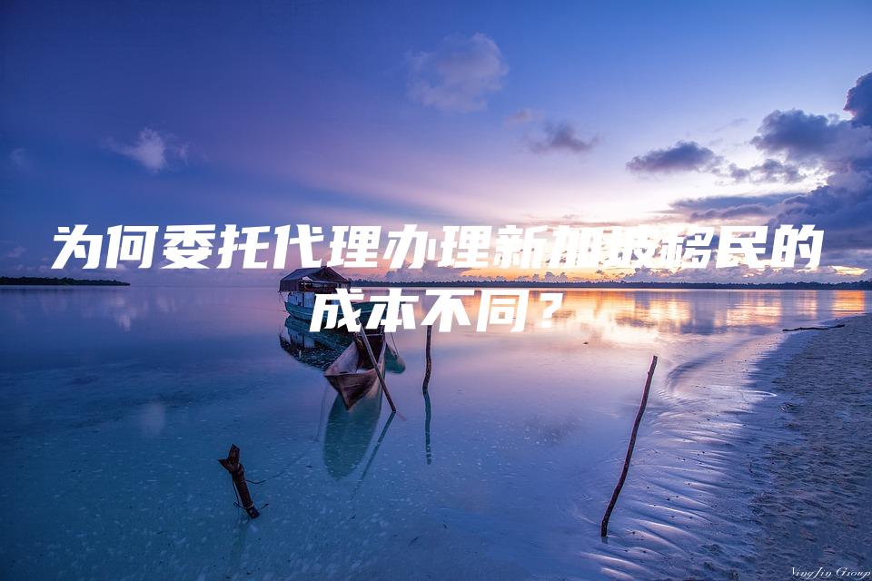 为何委托代理办理新加坡移民的成本不同？