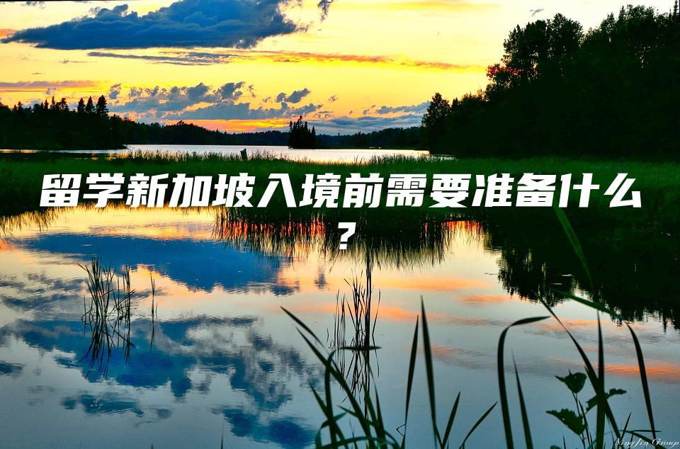 留学新加坡入境前需要准备什么？