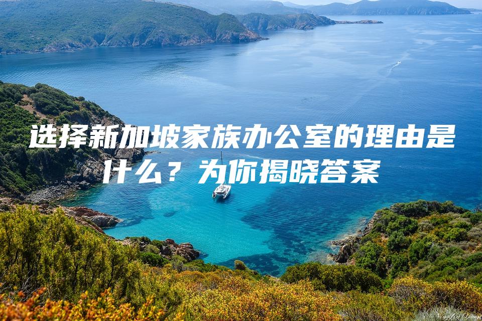 选择新加坡家族办公室的理由是什么？为你揭晓答案