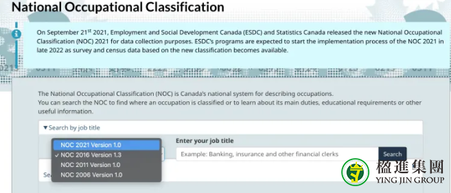 2021版加拿大国家职业分类（NOC）有哪些变化？