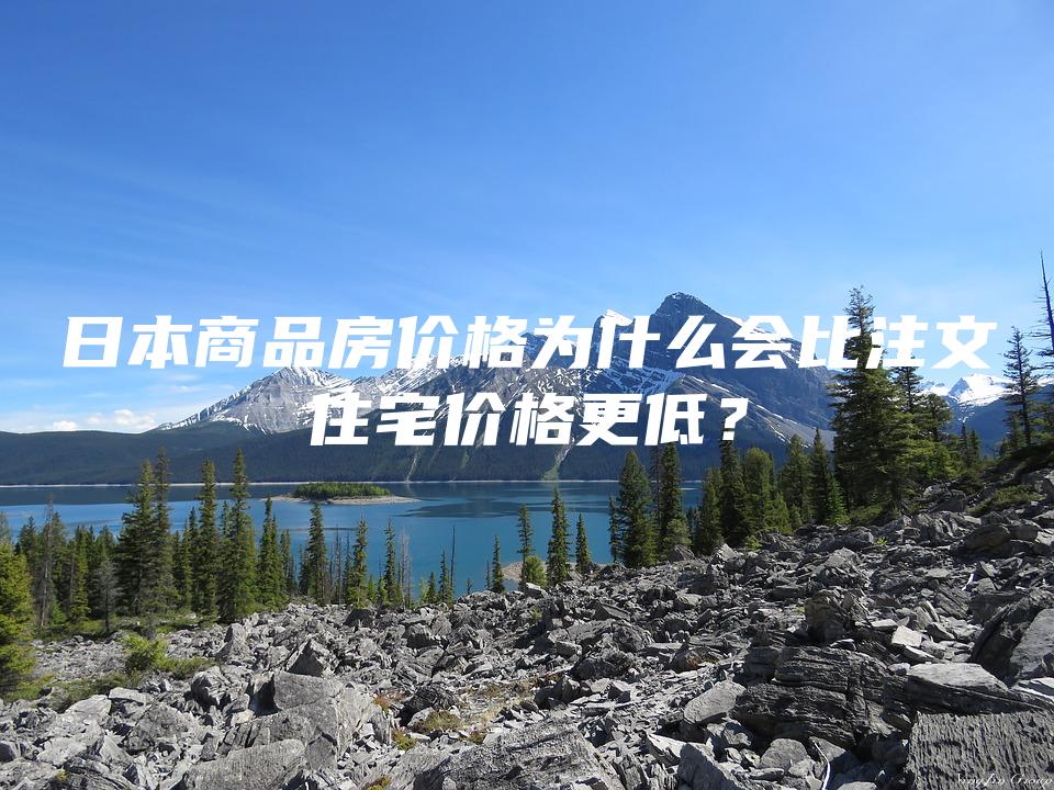 日本商品房价格为什么会比注文住宅价格更低？