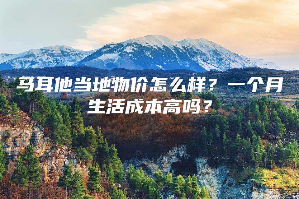 马耳他当地物价怎么样？一个月生活成本高吗？