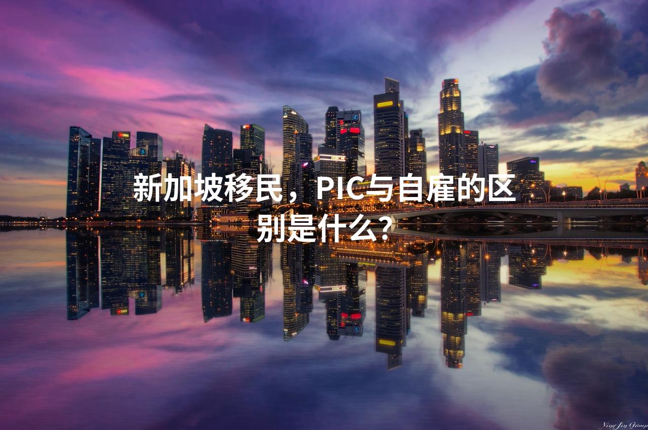 新加坡移民，PIC与自雇的区别是什么？