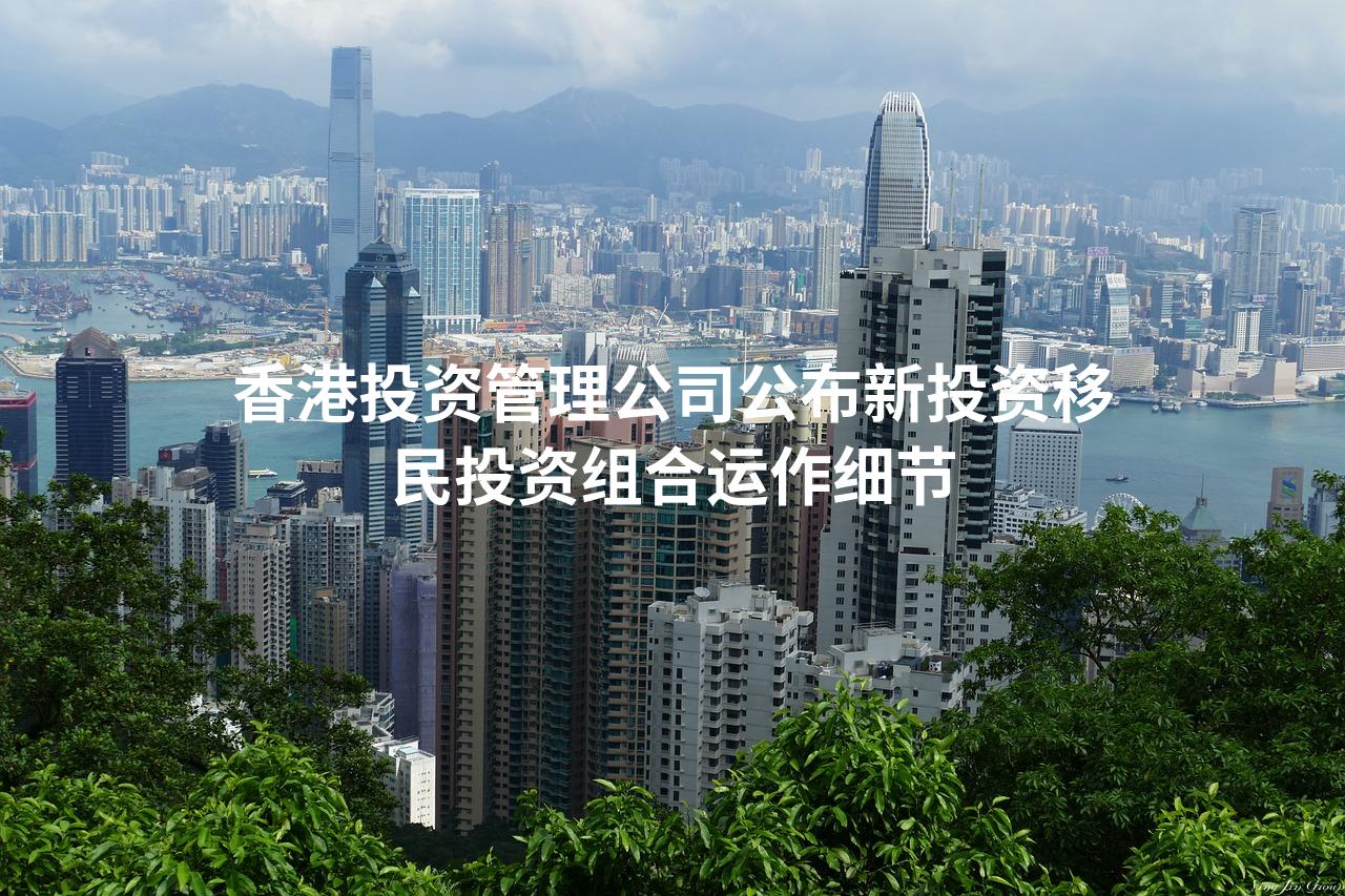 香港投资管理公司公布新投资移民投资组合运作细节